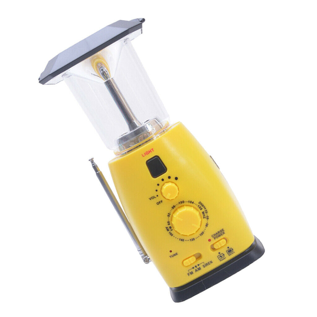 Portable Solar Hand Crank Radio AM/FM Emergency Radio LED Phone Charger