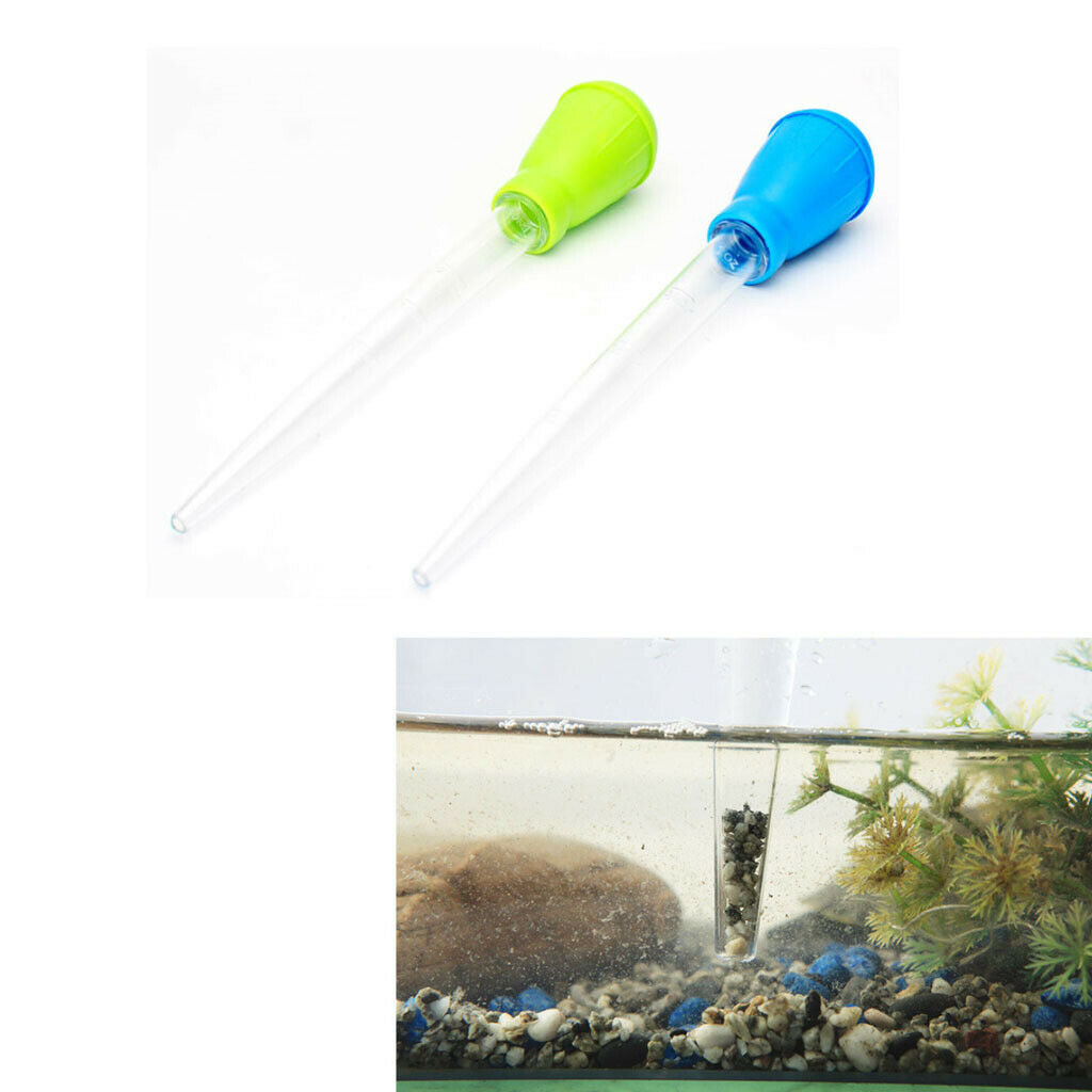 2Pcs 50ml Manual Fish Tank Dropper Coral Feeder Clean Pipette Water Changer
