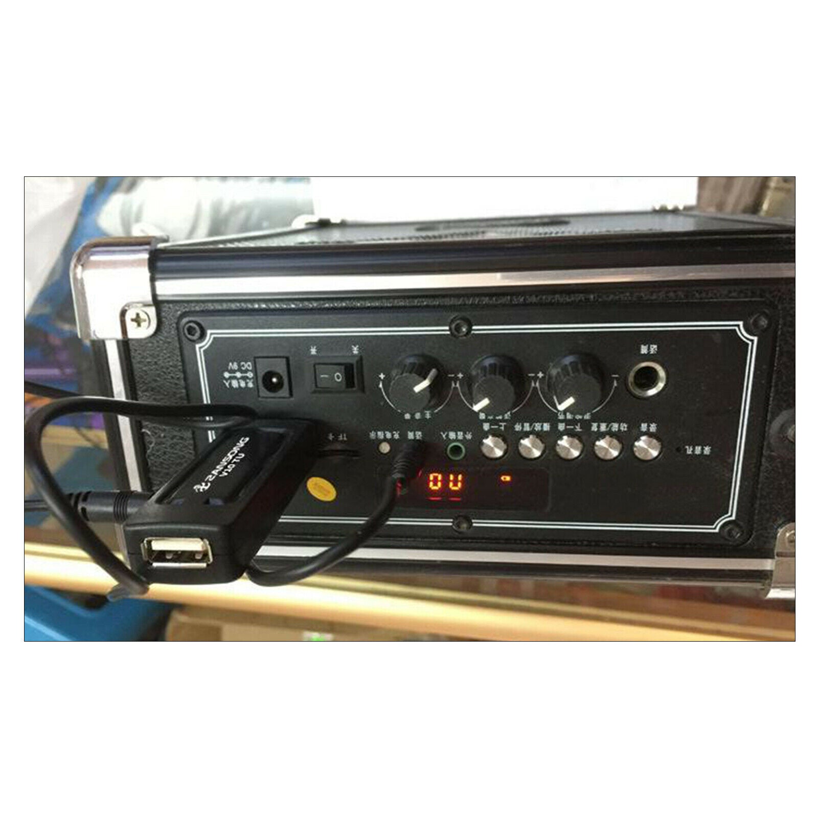Professional VHF Portable Microphone System with USB Receiver Adapter
