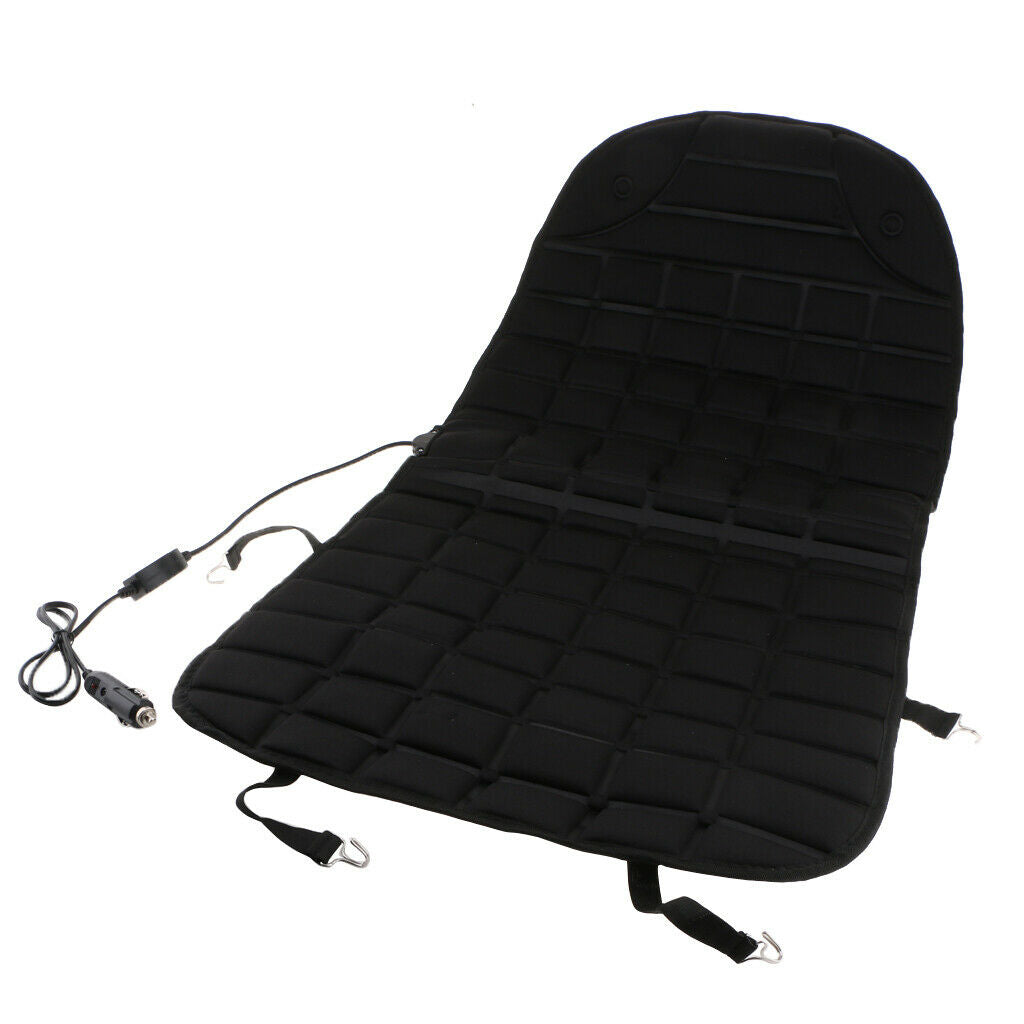 Vehicle Heating Cushion Heated Car Rear Seat Electric Warmer Cover Winter Fiber