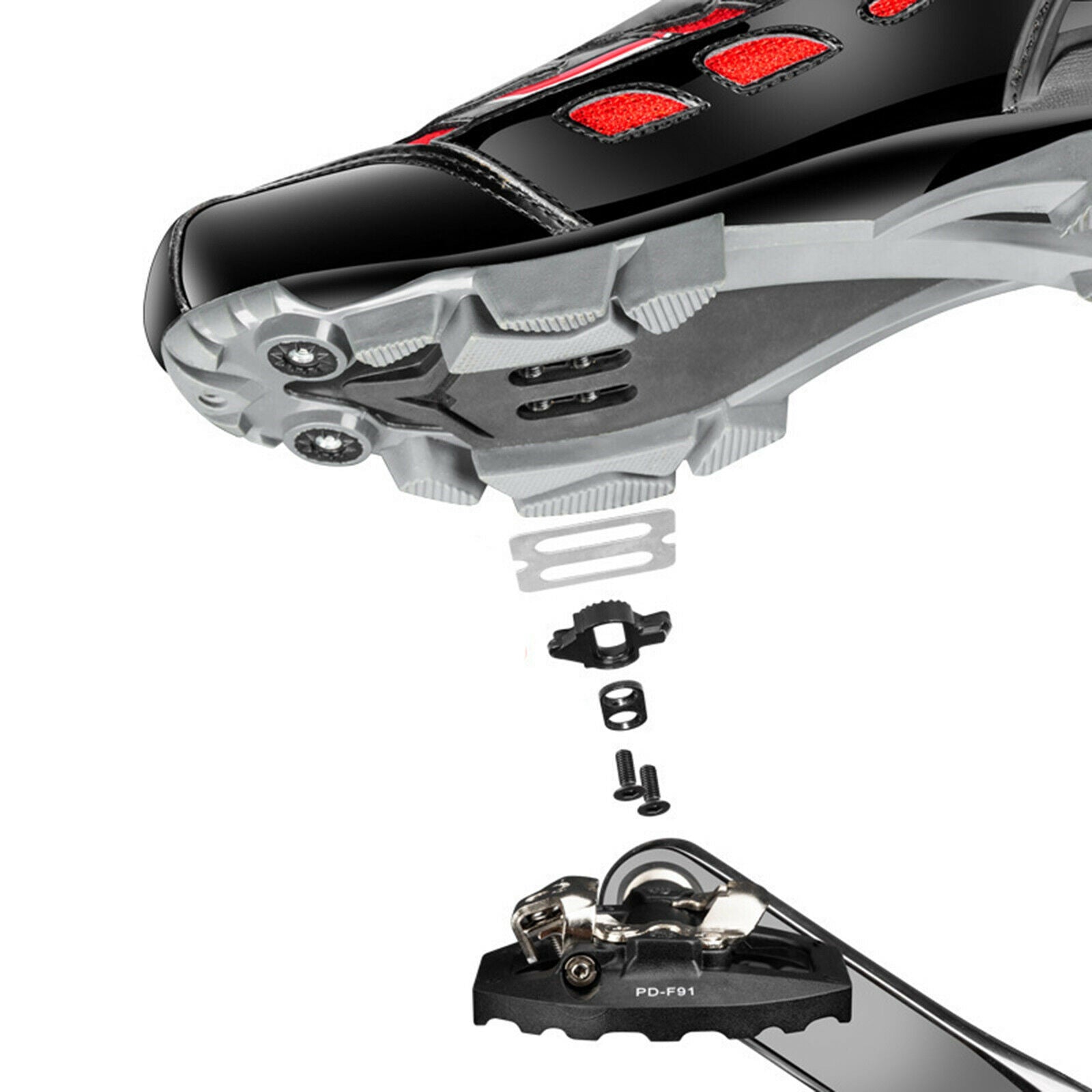 Dual Function SPD Mountain Bike Bicycle Sealed Clipless Pedals Multi-Purpose
