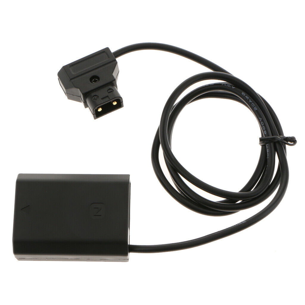 Spring Coiled Cord D-Tap FZ100 Dummy Battery DC Coupler Power Cable Adapter for