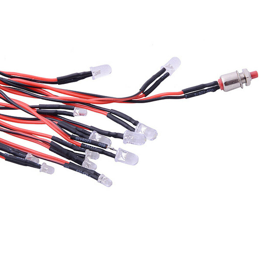 12 LED 4 Colors Lighting Kit for RC Cars Trucks 1/10th Scale   Parts