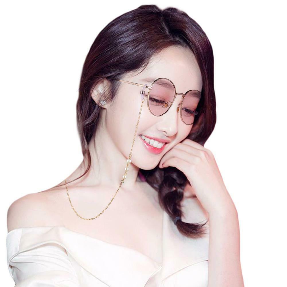Sunglasses Strap Necklace Eyeglass Lanyard Chain 3 Beads Women Men Jewelry