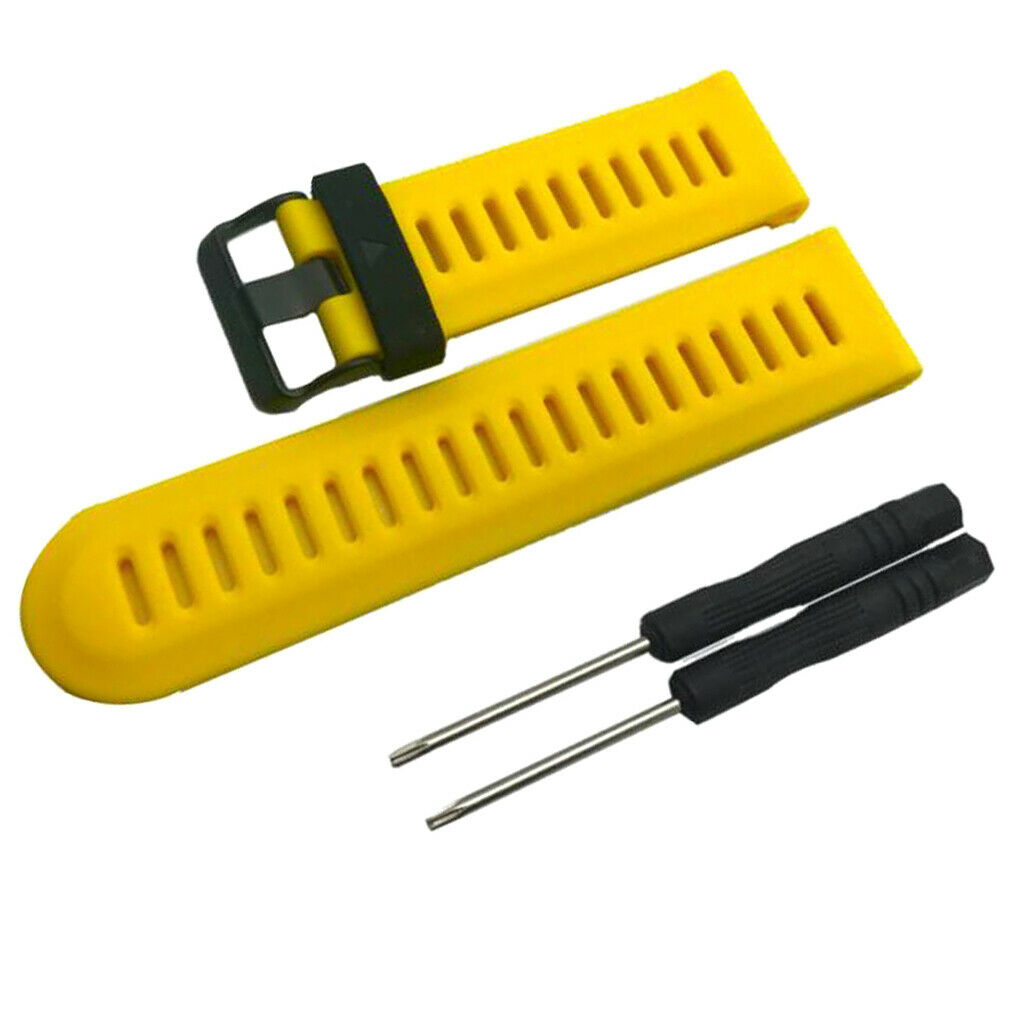 26mm Band for Garmin Fenix Smart Watch Replacement Strap WristBand Yellow