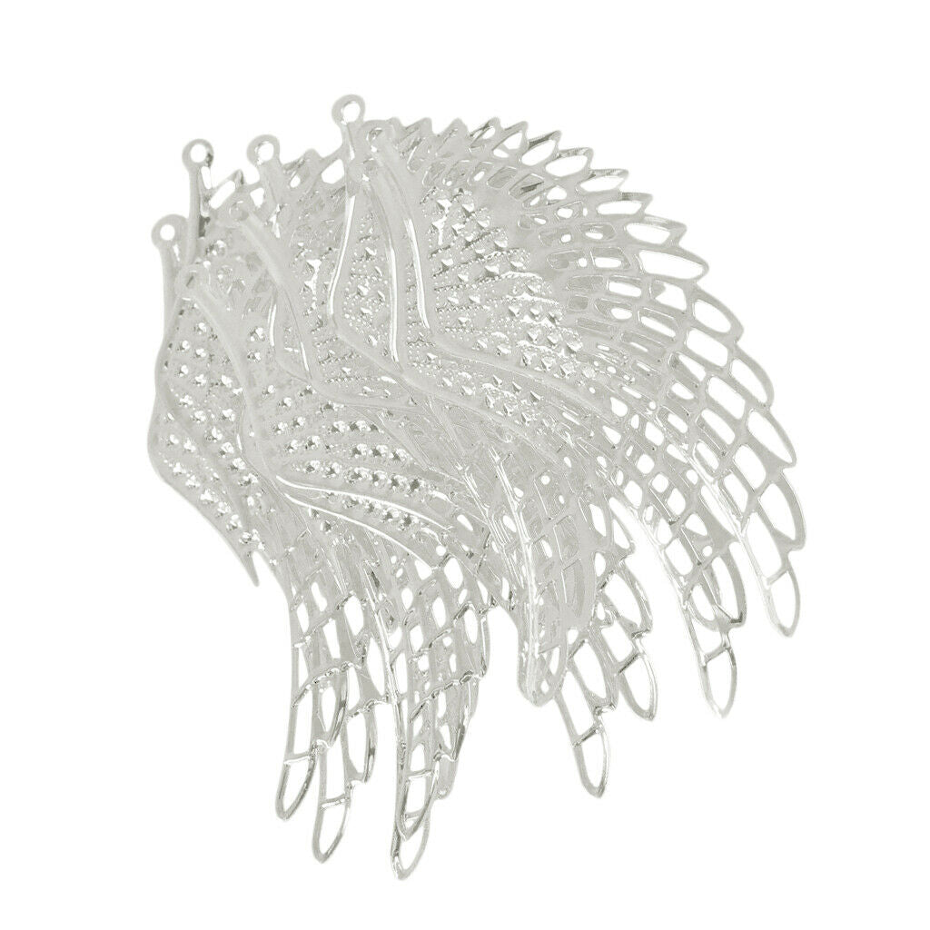 12 pieces angel wing charms pendants for crafting charms beads