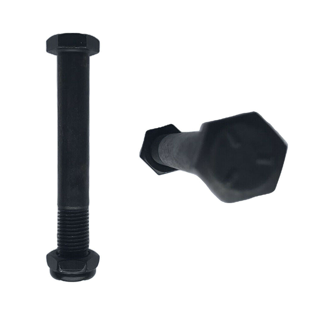 2X 2pcs 62.5mm Skateboard Trucks Kingpin Longboard Hardware+2pcs Nuts, Black