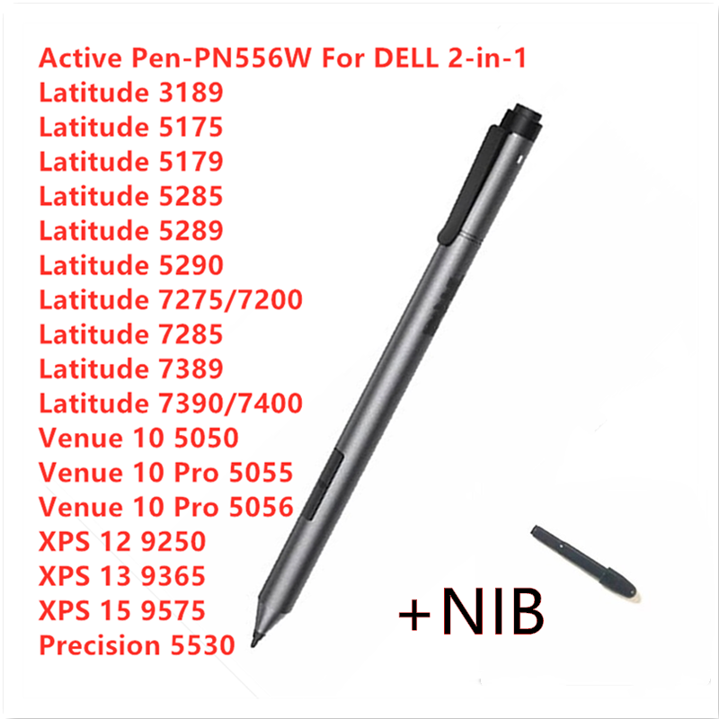 For Dell Latitude 3189 5175 5285 7275  2-in-1 Tablet Active Stylus Pen PN556W