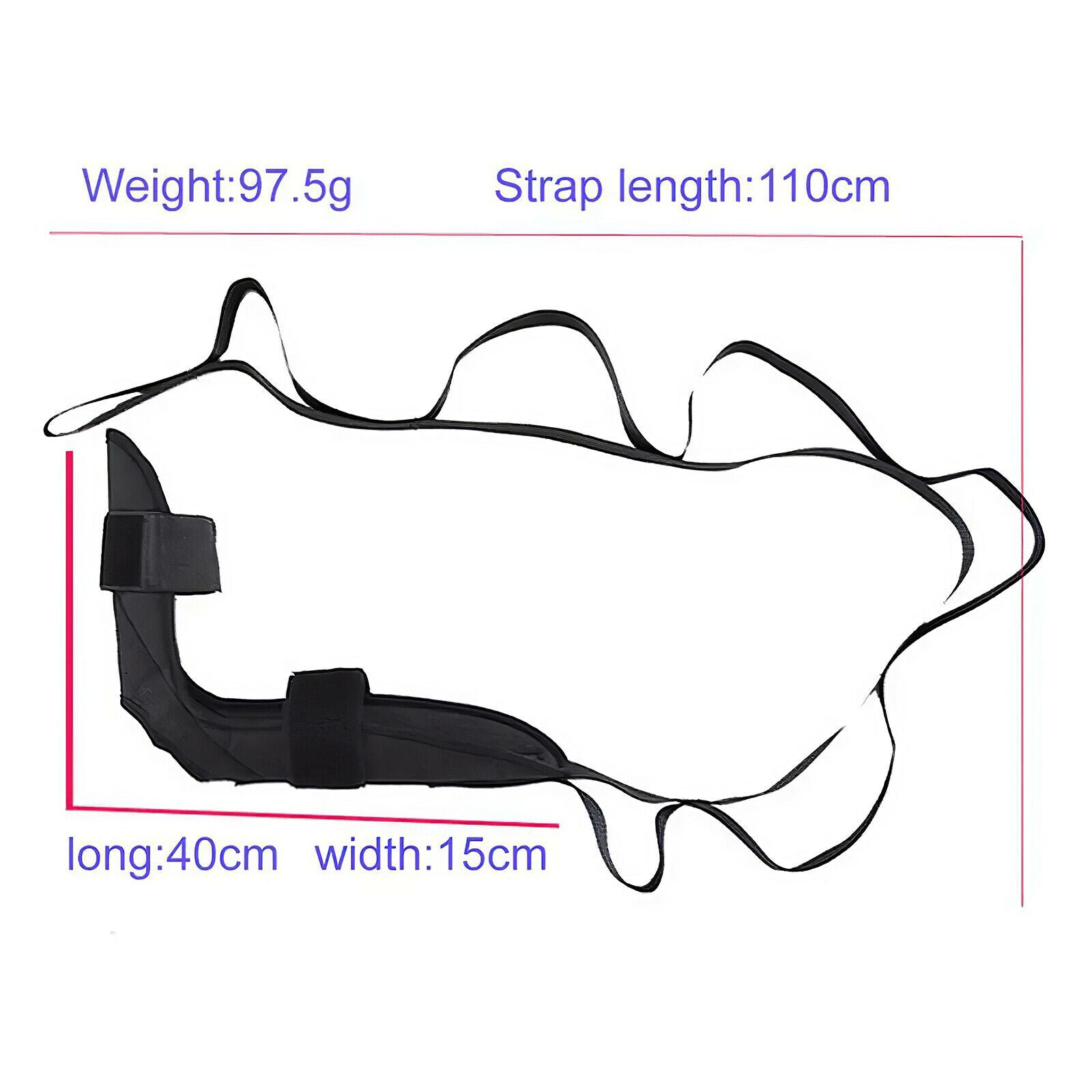 7-Loop Yoga Ligament Stretching Strap Belt Foot Drop Strap Stretcher Hamstring