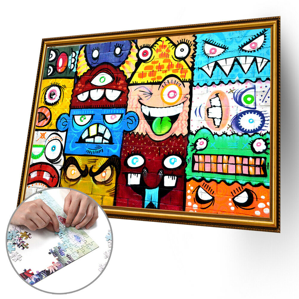 1000pcs DIY Jigsaw Paper Puzzle Graffiti Picture Toys Room Decoration Gifts @