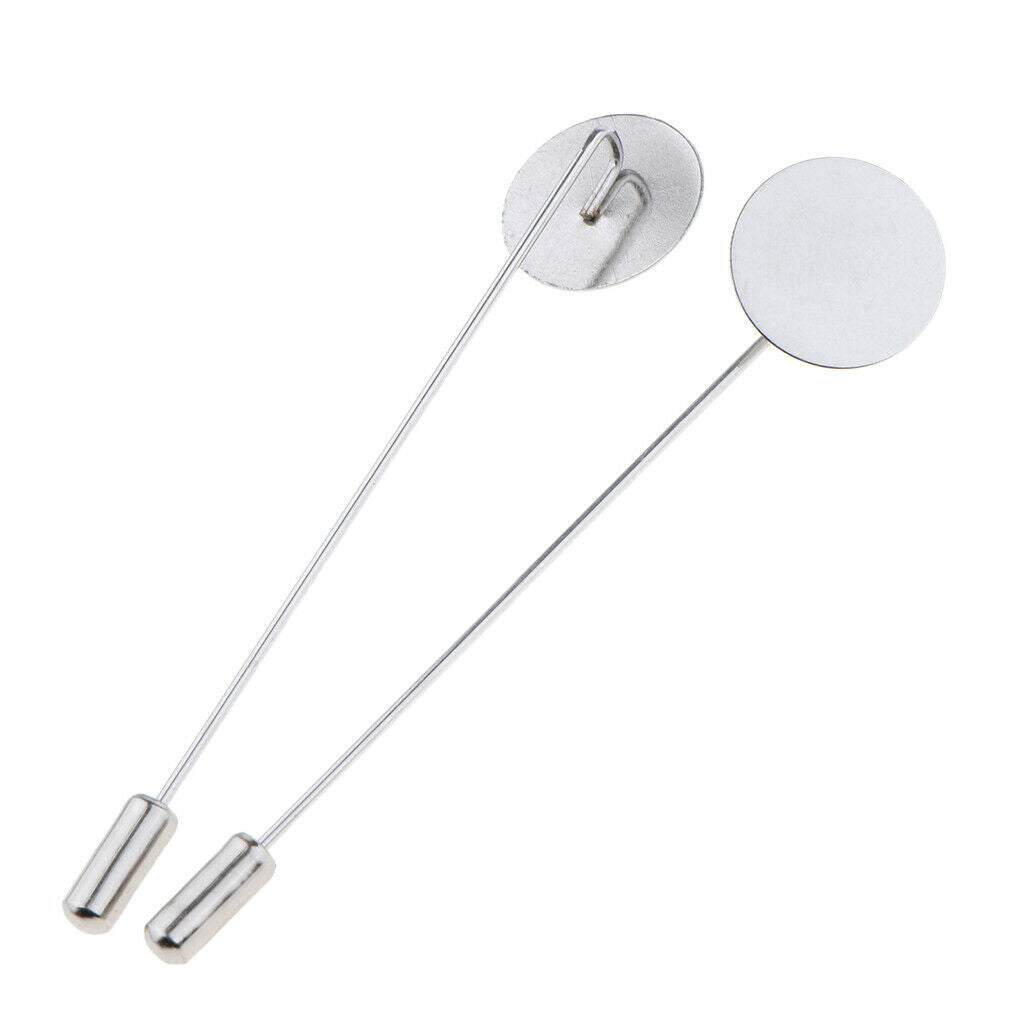 Silvery Brooch Pin Collar Lapel Brooch Pin DIY Party Banquet Brooches Gifts