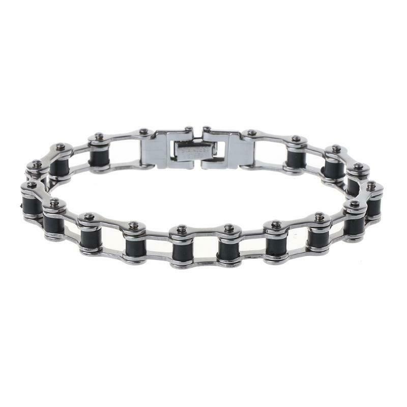 High Quality Classic Stainless Steel Biker Motorcycle Chain Men Bracelet Jewelry