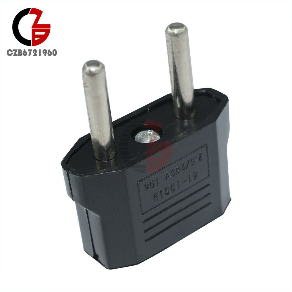 5PCS US/USA to European Euro EU Travel Charger Adapter Plug Outlet Converter Set