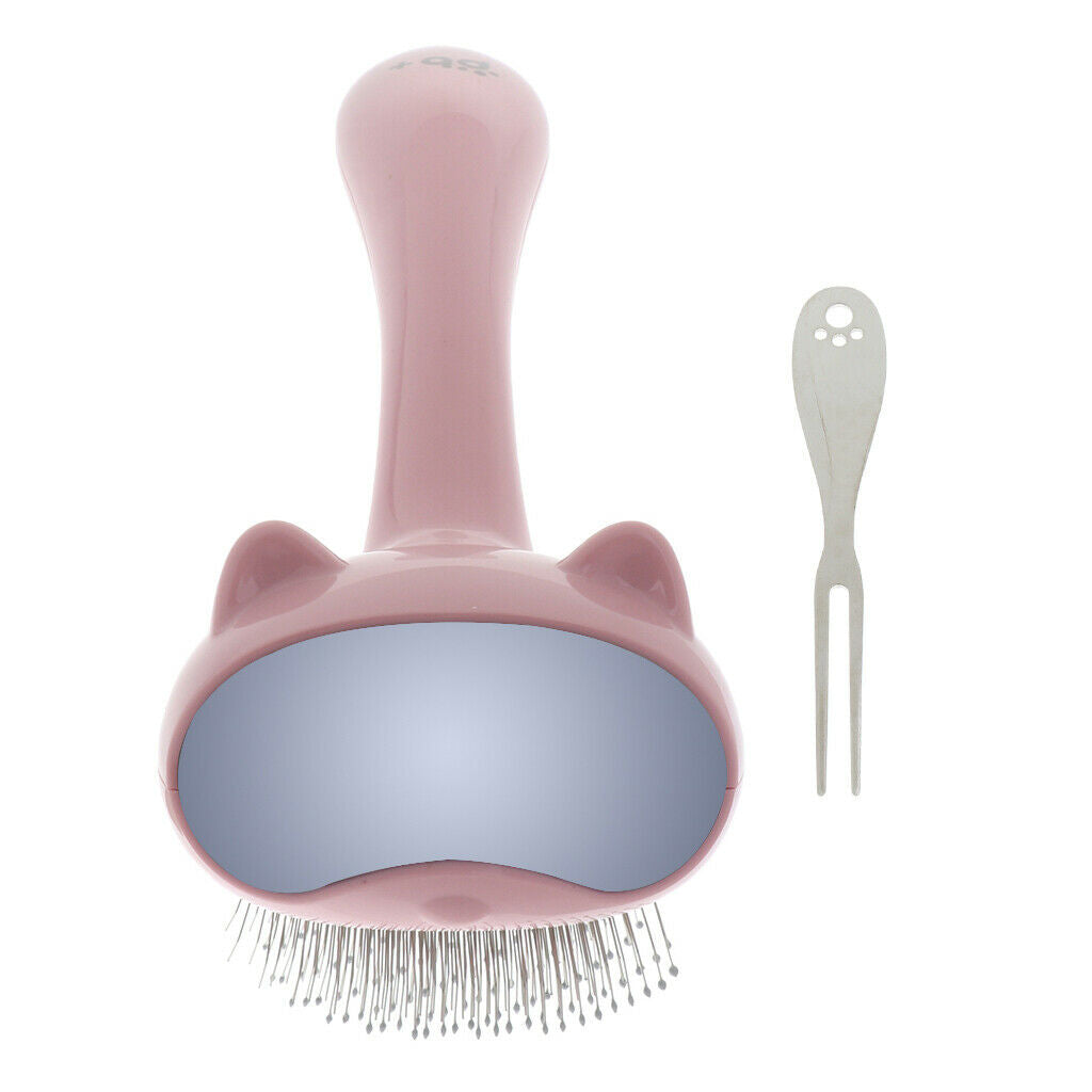 Capsule Self Cleaning Slicker Brush Pet Stainless Steel Comb for Dogs, Cats,