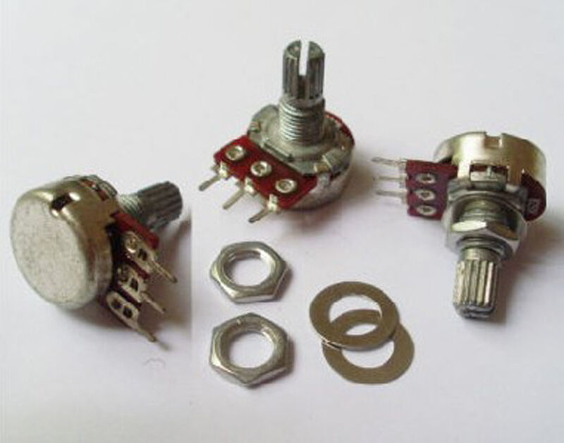 10pcs B20K 20K Potentiometer Pots Shaft S 15mm 3 pin\ Feet
