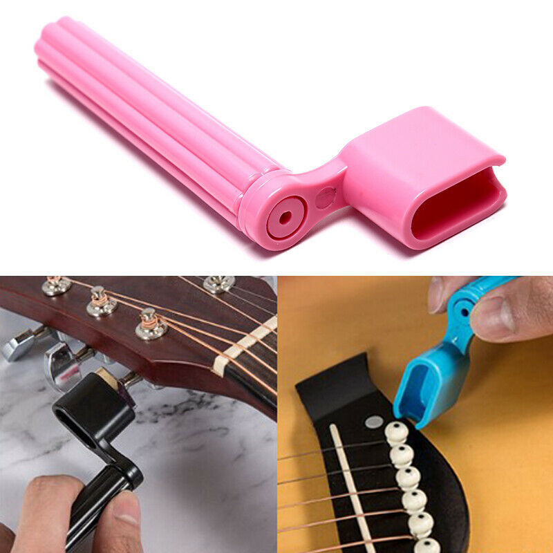 1pc String Winder Plastic String Peg Winder Bridge Pin Puller Guitar Repa.l8