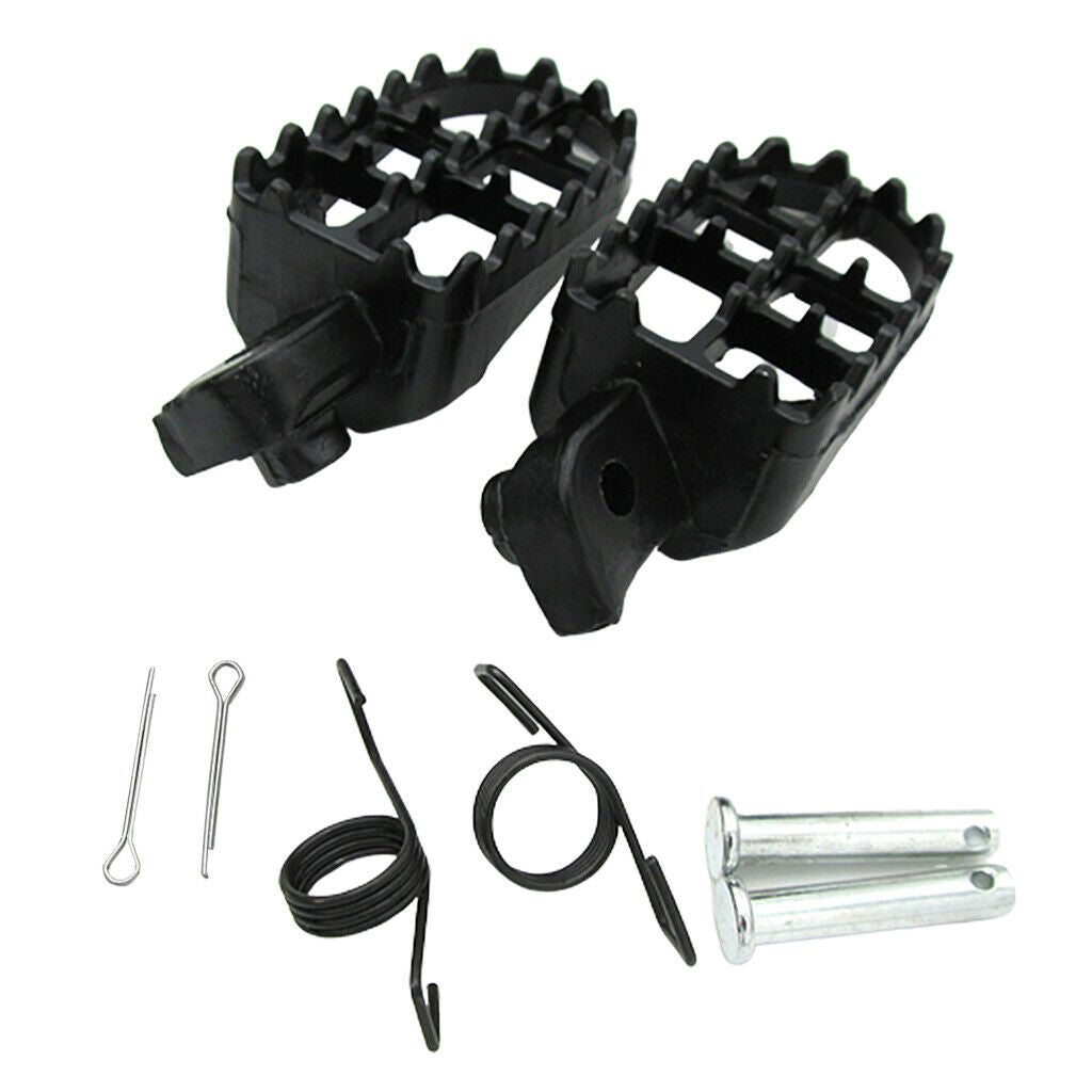 Black CNC Aluminium Alloy Footrest for Yamaha TW200 PW50 PW80 TTR90 TTR90E