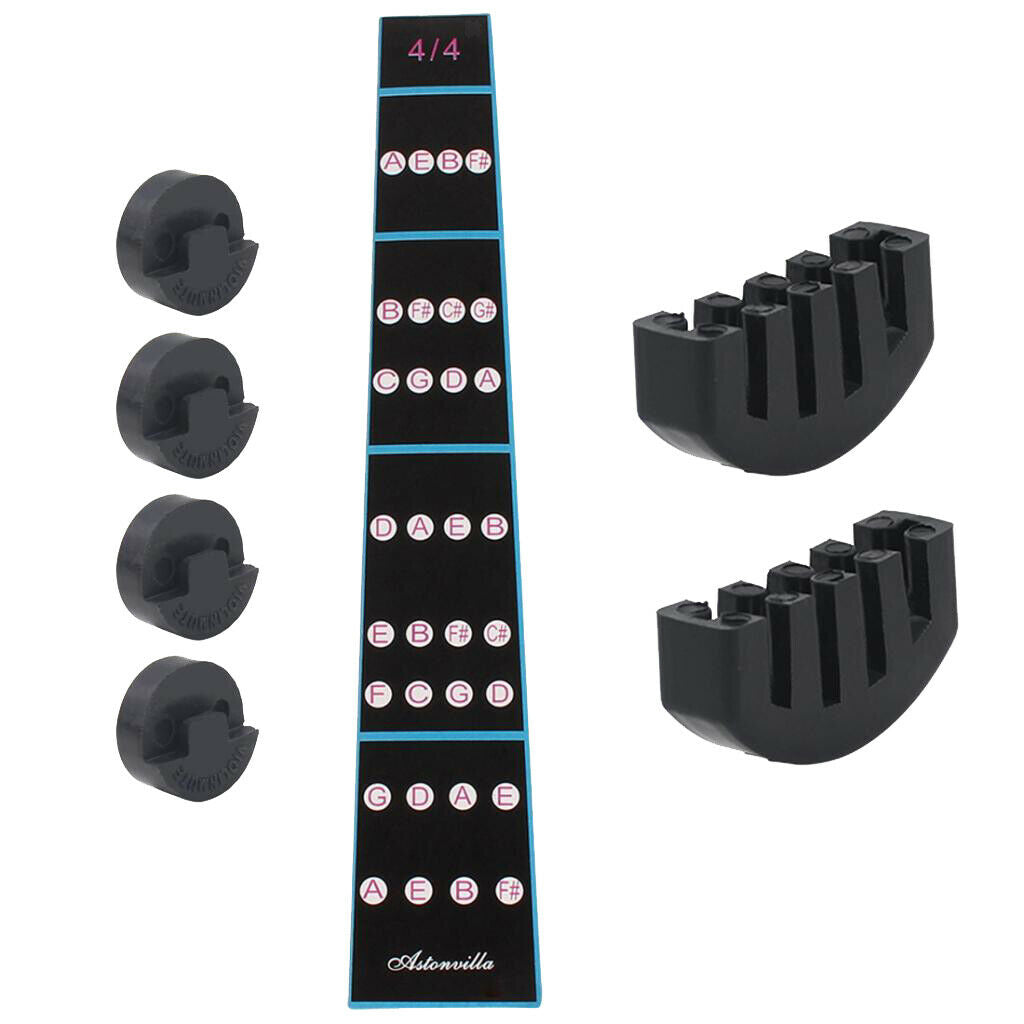 Guide of The Mute Finger for Violin Practice 7xRubber, Claw Mute And