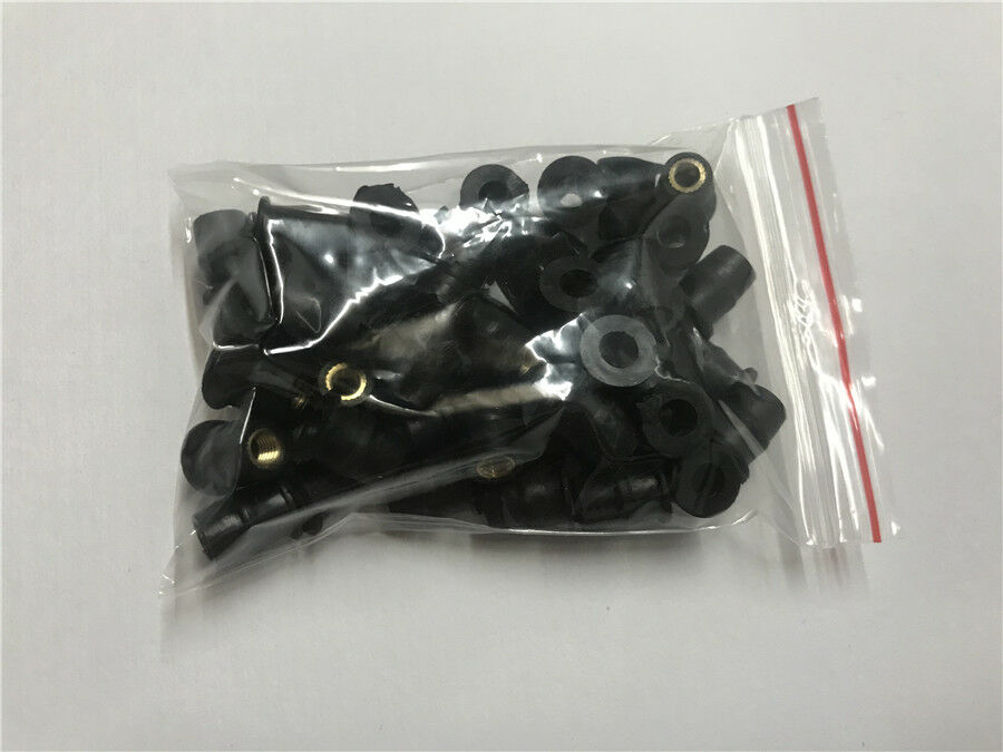 50pc M5 Rubber WellNut 5mm Metric Motorcycle windscreen Well Nut Wellnuts Brass