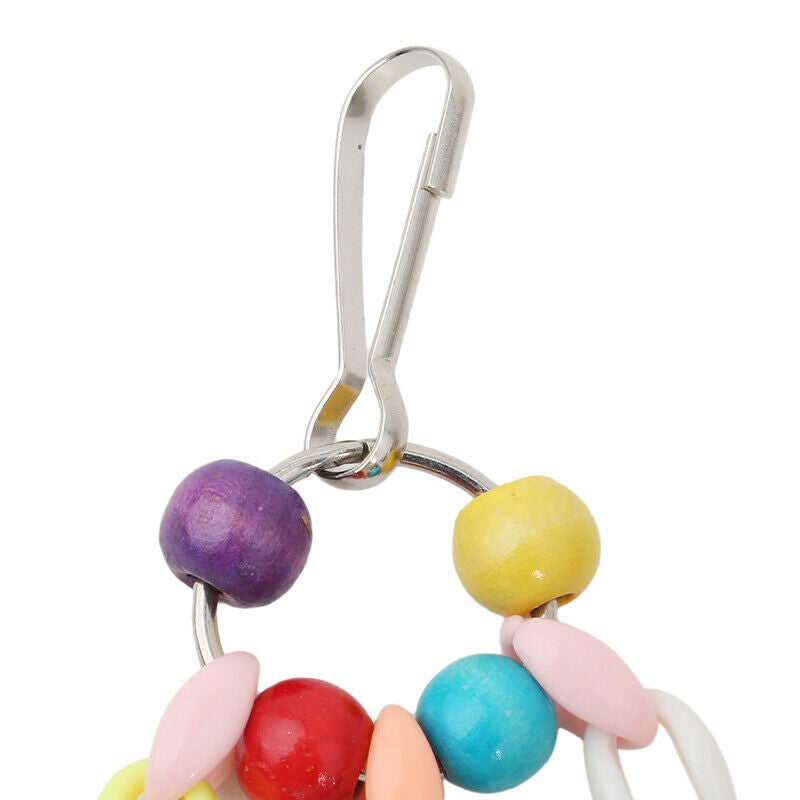 Parrot Bird Toys Metal  Bell Hanging Cage Toys For Parrot Squirrel Parakeet BiL7