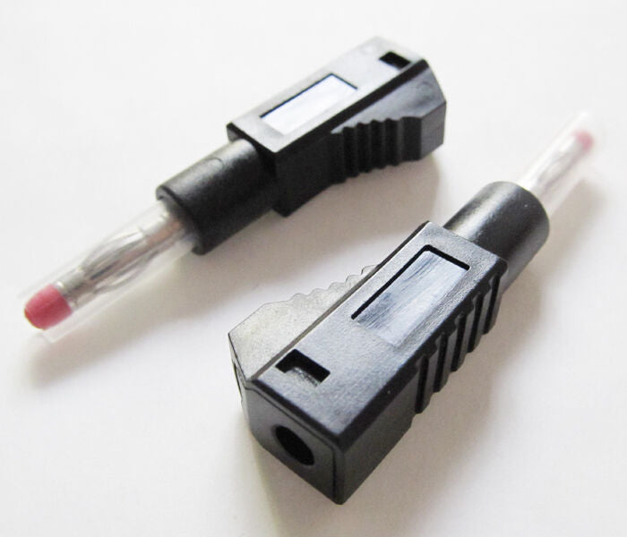 10pcs High Quality 4mm  Transparent Stackable Full Insulated Audio Banana Plug