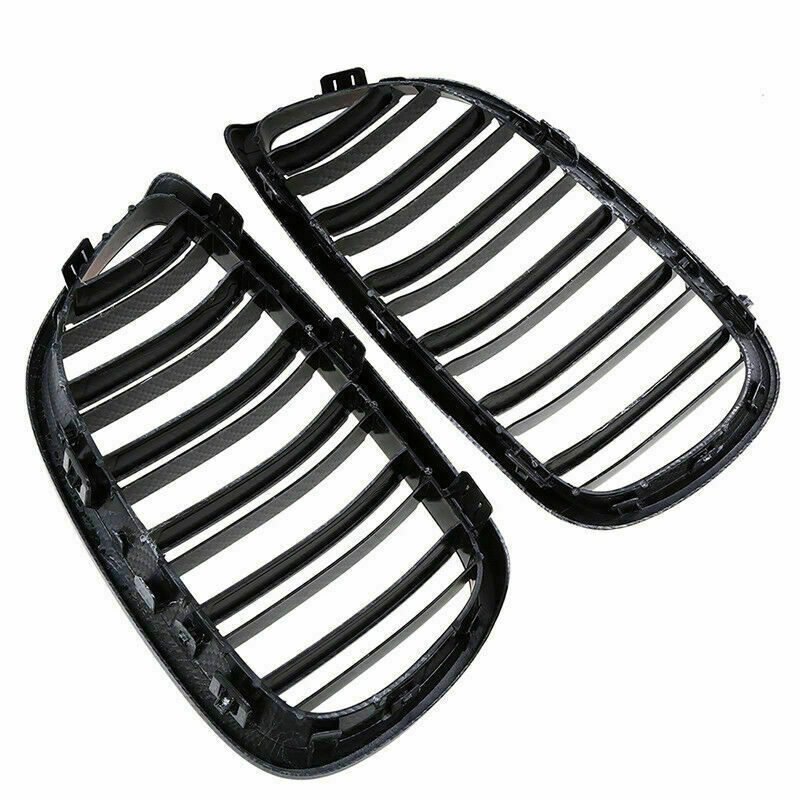 For BMW E90 E92 E93 M3 328i 335i 2007-2011 Carbon Fiber Look Kidney Grille Grill