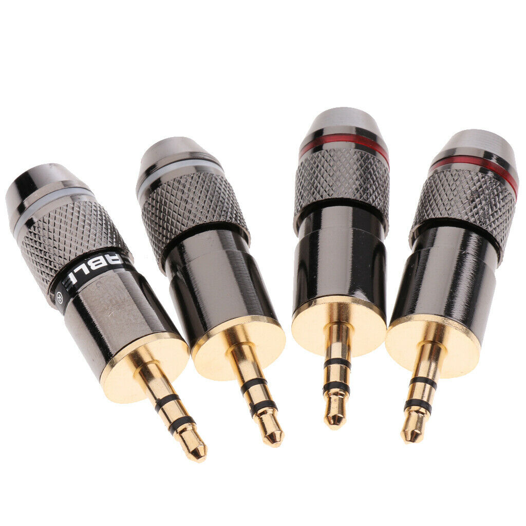4pcs Stereo Audio Adapter Headphone Repair Replacement Audio Jack