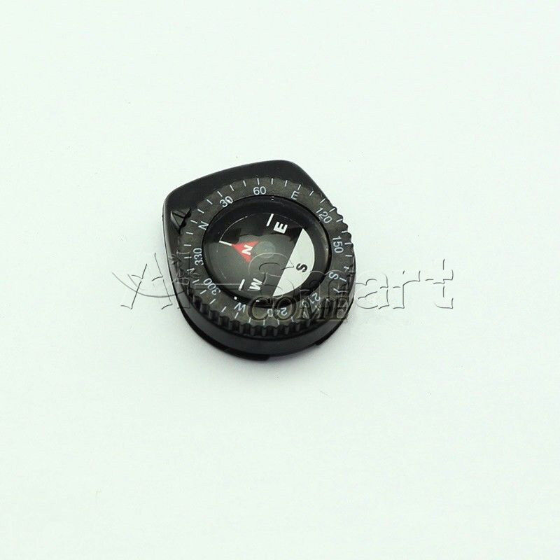 Mini Clear Liquid-filled Compass w/ Clip for Outdoor Molle Backpack Pouches