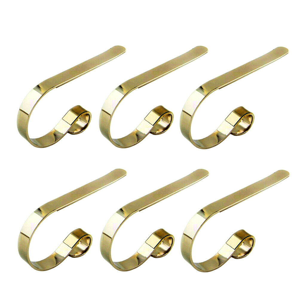 6Pieces Festival Christmas Hook Home Non-Skid Metal Hanger Party Decoration