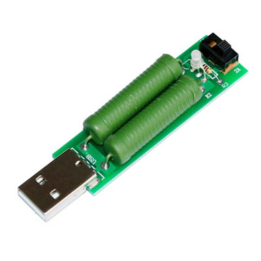 1A/2A Discharge Voltage Current Capacity Test Resistance Load Usb Tester