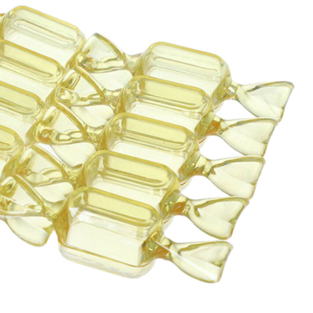 10 Pieces Mini Candy Shaped Plastic Candy Storage Box Case Containers Yellow