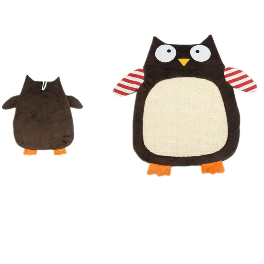 Cat Kitten Scratch Mat Sisal Pad Scratcher Seize Board Post Catnip Bed Owl