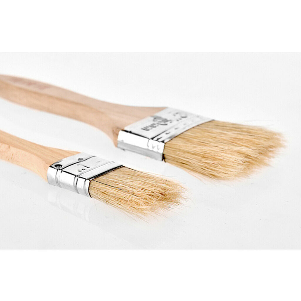 2pcs Wide Flat Basting Brush, Oil Pastry Brushes, BBQ Marinade Brush, Durable
