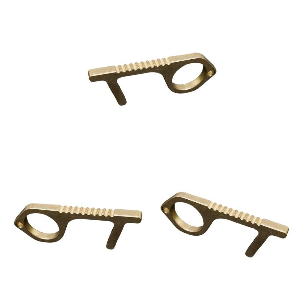 3x Touch Free Safety Hygiene Antimicrobial Door Opener Handle Key Tool