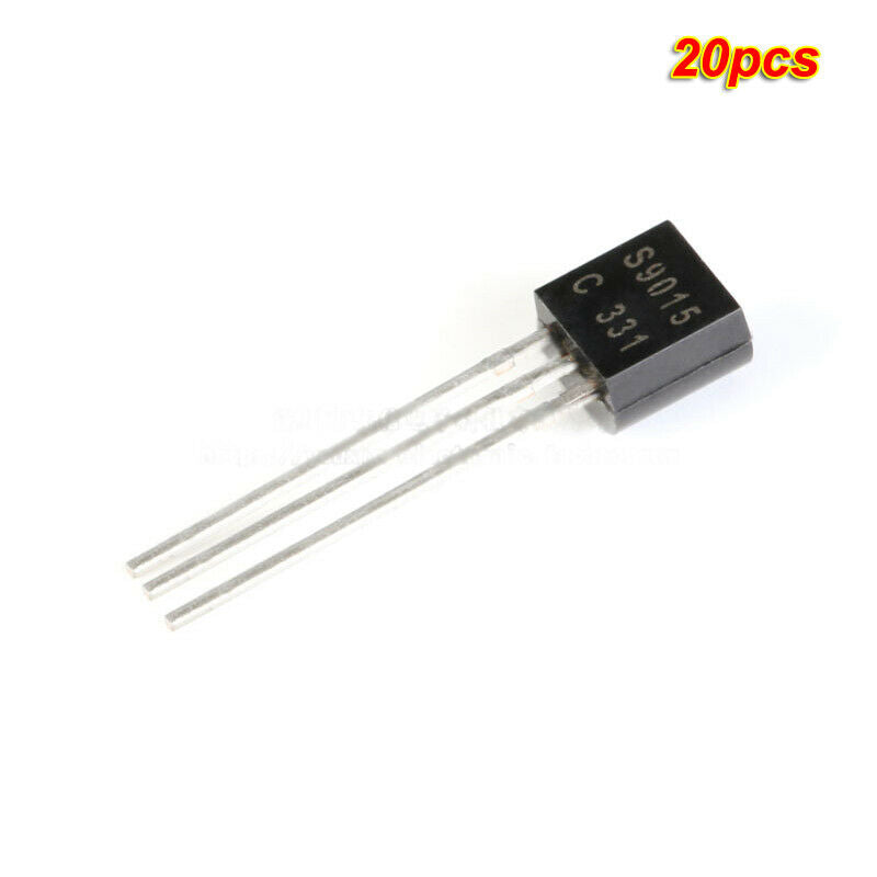 20pcs DIP Triode S9015 TO-92 PNP -45V/100mA transistor Copper feet