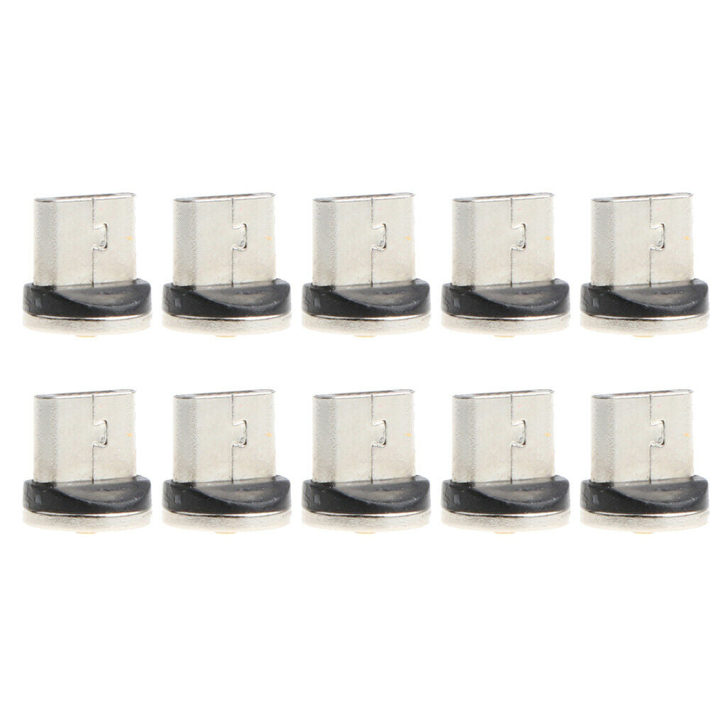 10 Pieces Micro USB Magnetic Tips Cable for Cellphone Flashlight Tablets