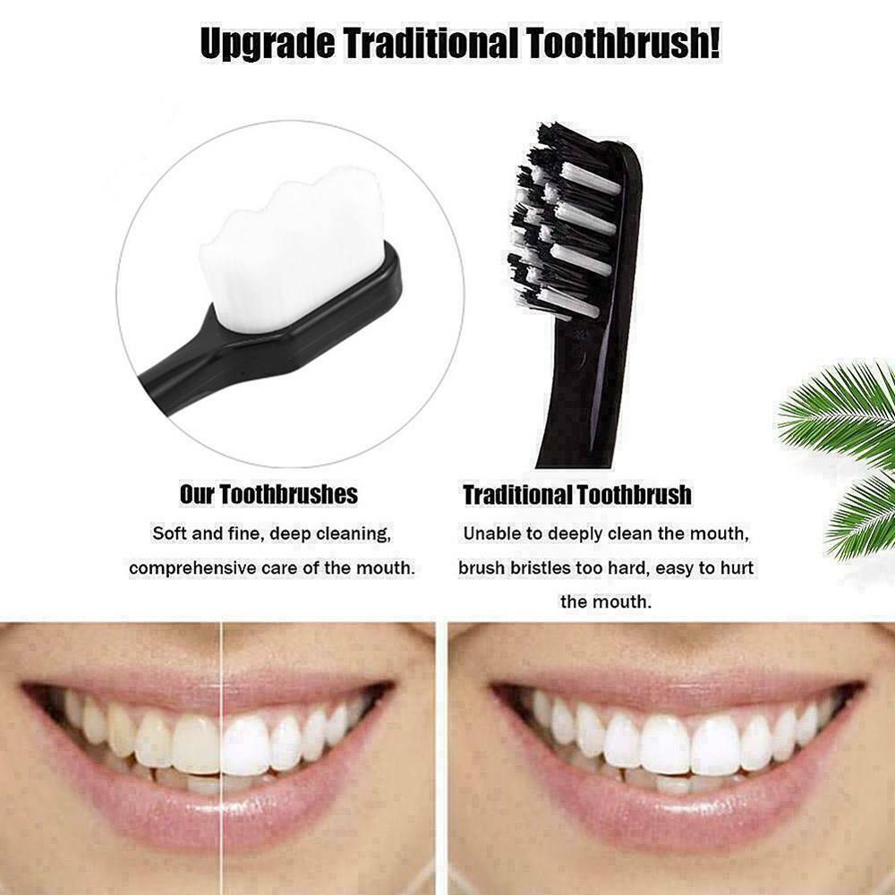 4pcs Super-Soft Toothbrushes For Sensitive Gums Micro-Nano Manual Toothbrush Set