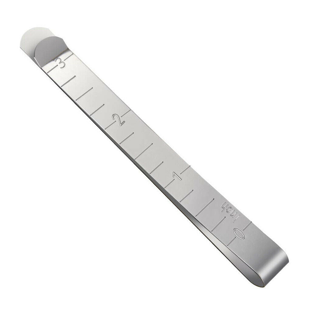 20pcs 3" Metal Hem Clips Measurement Ruler for  Pinning Marking
