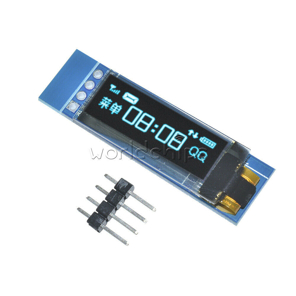 10PCS Lot 0.91"Inch 128x32 IIC I2C OLED LCD Display Module 3.3V 5V For  Arduino