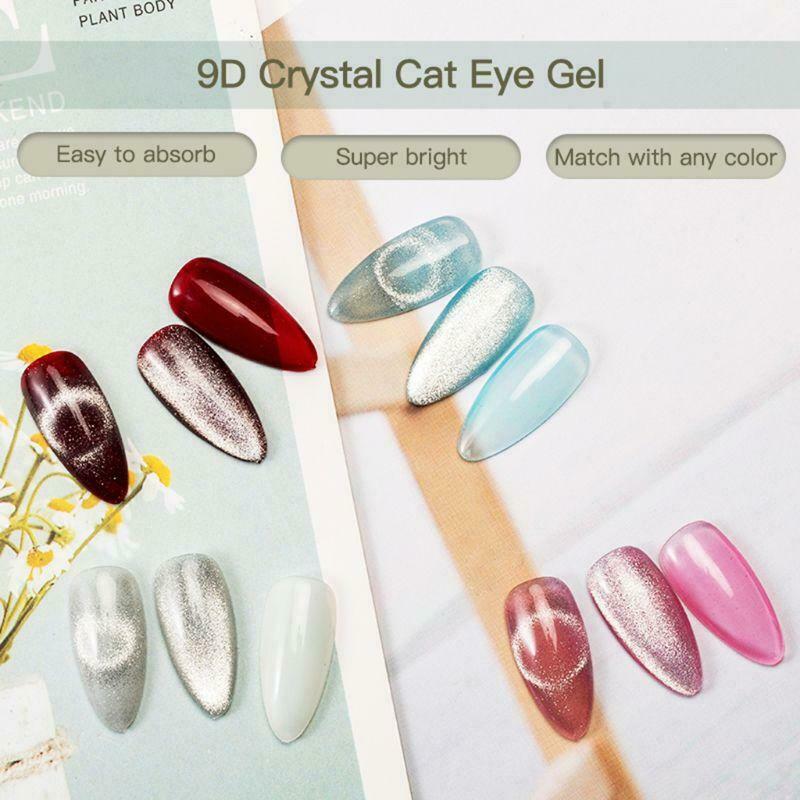 7ml 9D Cat Eye Gel Nail Polish Soak Off Magnetic Nails Enamel Varnish Art