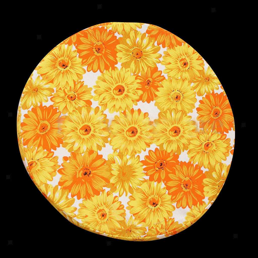 Indoor Dining Garden Patio Home Office Round Pads Cushion-Chrysanthemum
