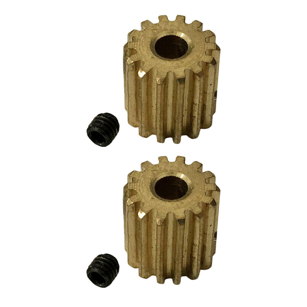 2Pcs Premium RC Cars Gear Metal Motor Gear Set for Xinlehong Q901 Q902 Q903
