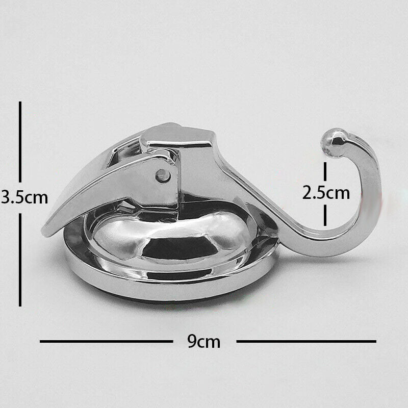 2Pcs Towel Hook With Suction Cup Holder Bathroom Kitchen Hanger Heavy Duty HN US