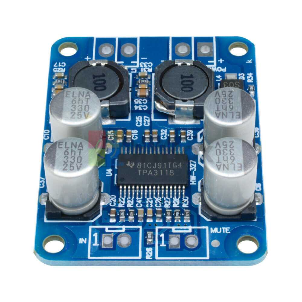 2PCS NEW DC 8V-24V TPA3118 BTL 60W Mono Digital Audio Power Amplifier Board
