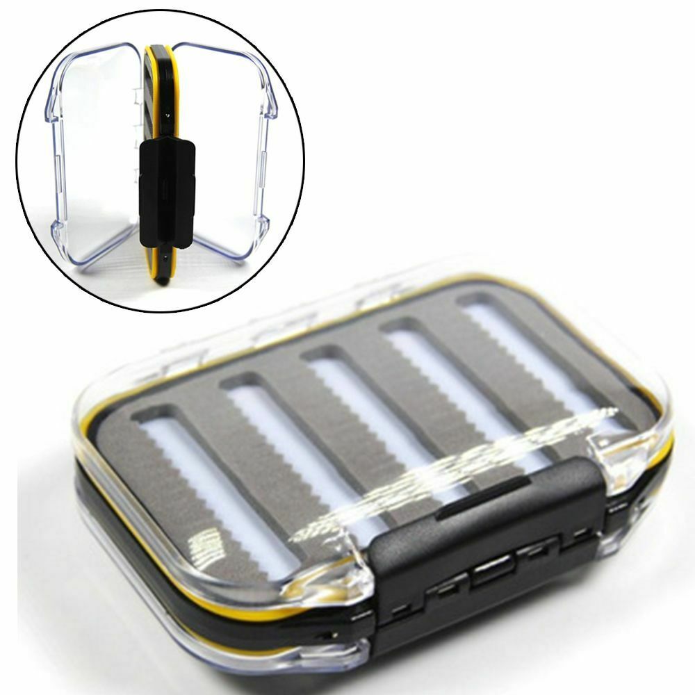 Double layers Fly Hook Fishing Hook Box With Foam Storage Box Tackle Box