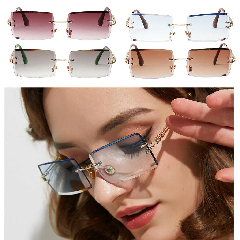 8 Piece Fashion Sunglasses Designer Tinted Lens Metal Frame Eyewear Anti-UV