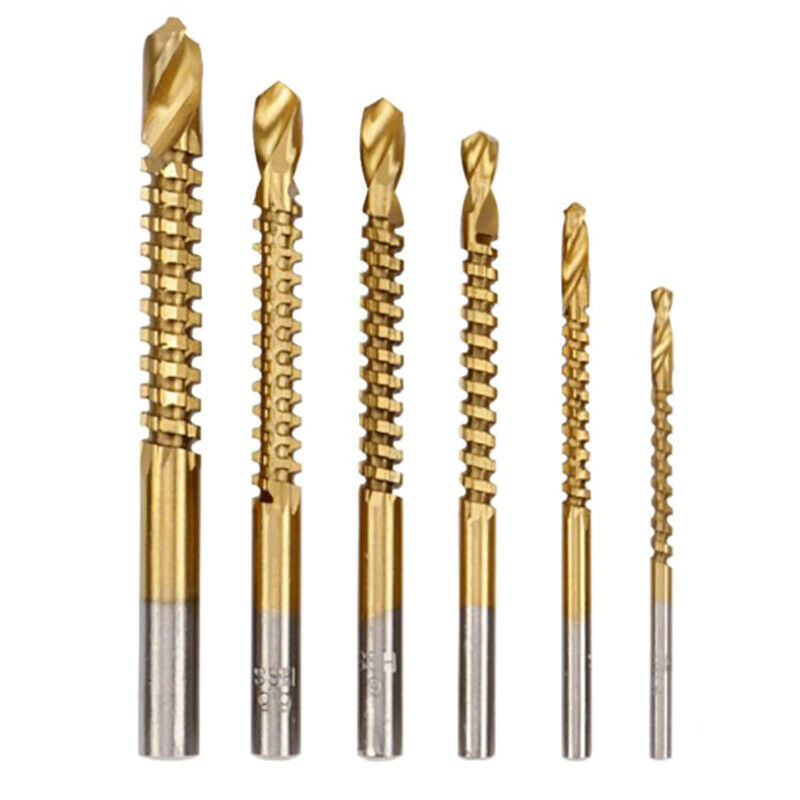 6pcs/set Cobalt Drill Bit Set Spiral Screw Metric Composite Tap Twist set