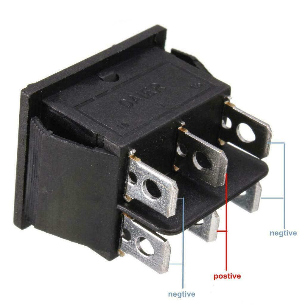 20x 6Pin Car On/Off/On Momentary Power WindowRocker Switch 250V/10A 125V/15A