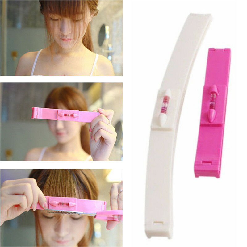 Fashion Hair Cutting Haircut Guide Ruler Layer Bang Style Clip Fringe DIY Tool