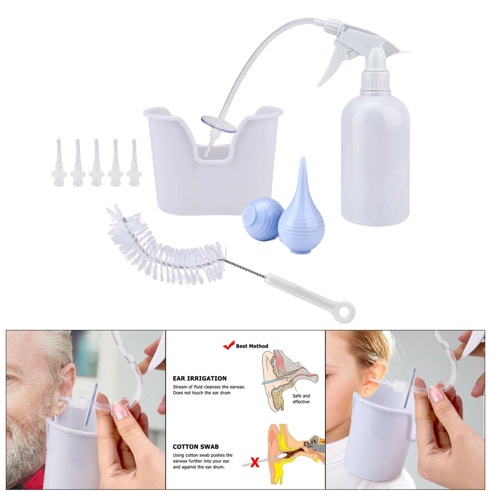 Earwax Removal Set Ear Washer Bottle Cleaning System All Inclusive Kit